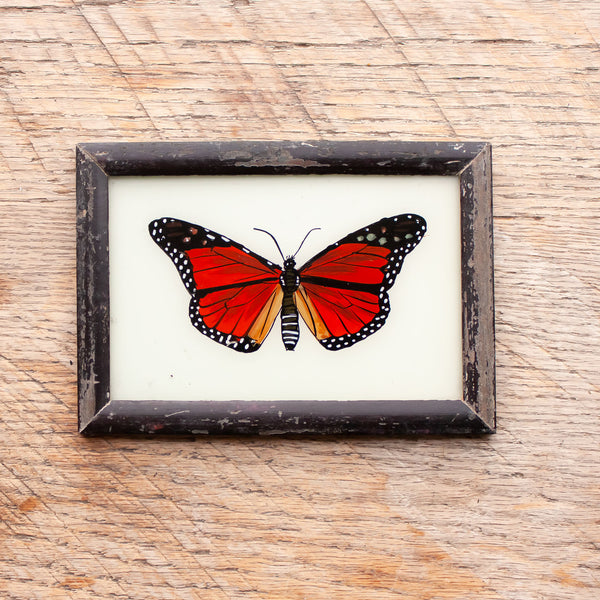 Small Framed Glass Painting From India