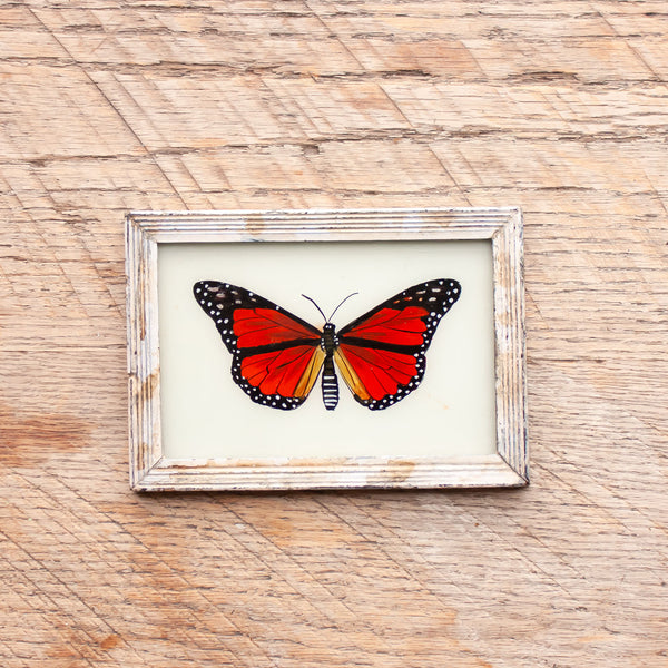 Small Framed Glass Painting From India