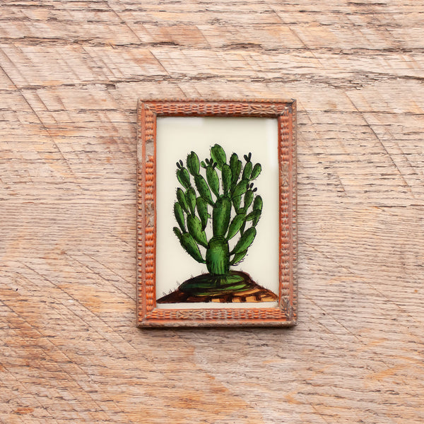 Small Framed Glass Painting From India