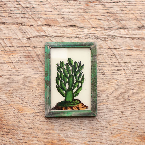 Small Framed Glass Painting From India