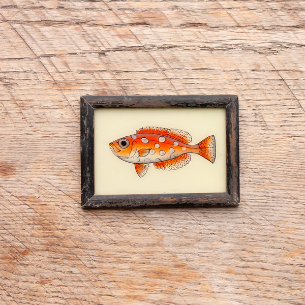 Small Framed Glass Painting From India