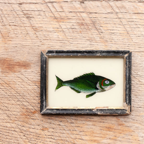 Small Framed Glass Painting From India