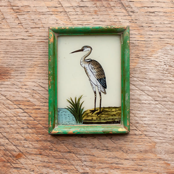 Mini Framed Glass Painting From India