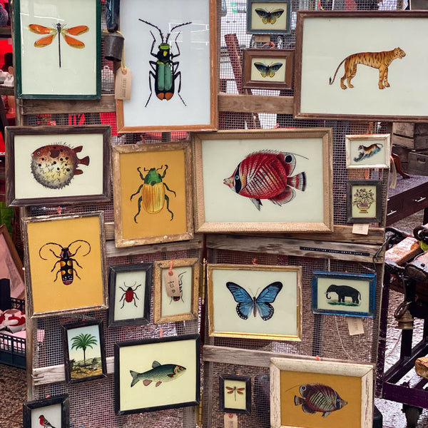 Small Framed Glass Painting From India