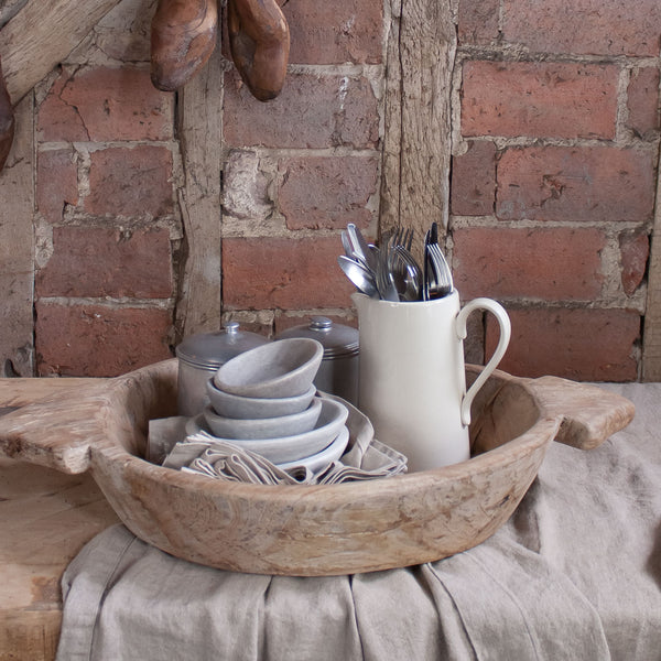 Indian Wooden Dough Bowl