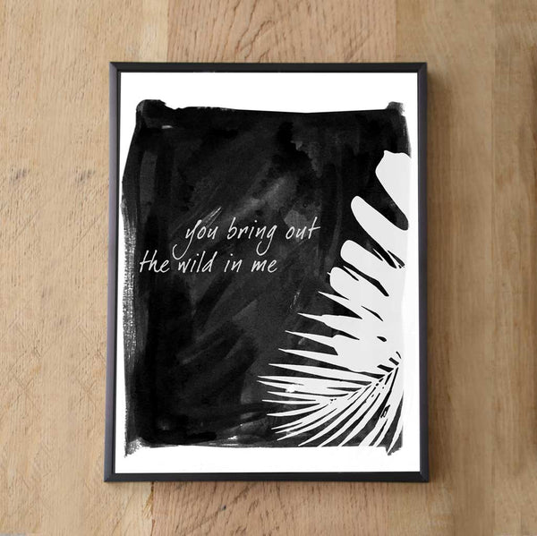 Print Wall Art Wild Leaf Print