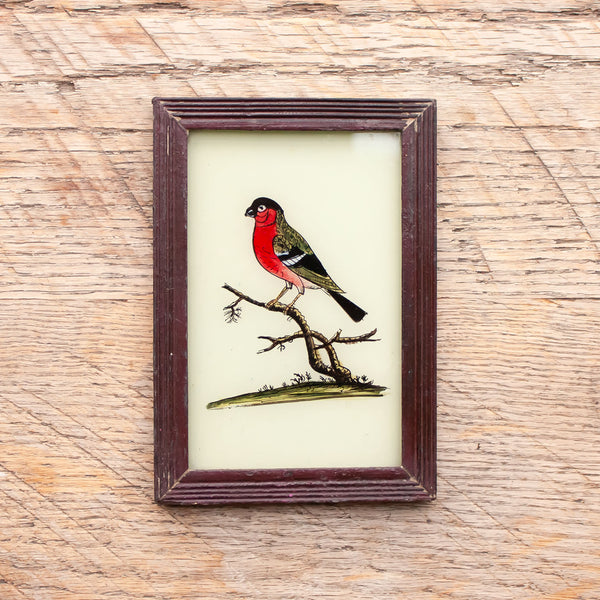Small Framed Glass Painting From India