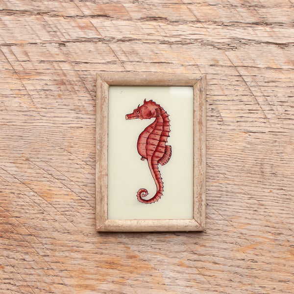 Small Framed Glass Painting From India