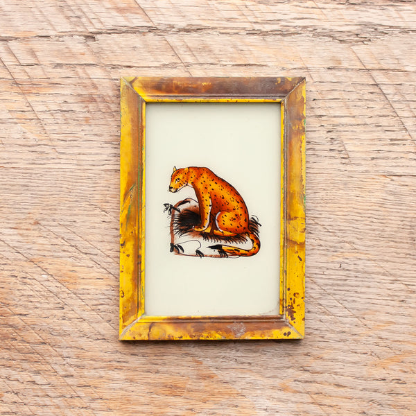 Small Framed Glass Painting From India