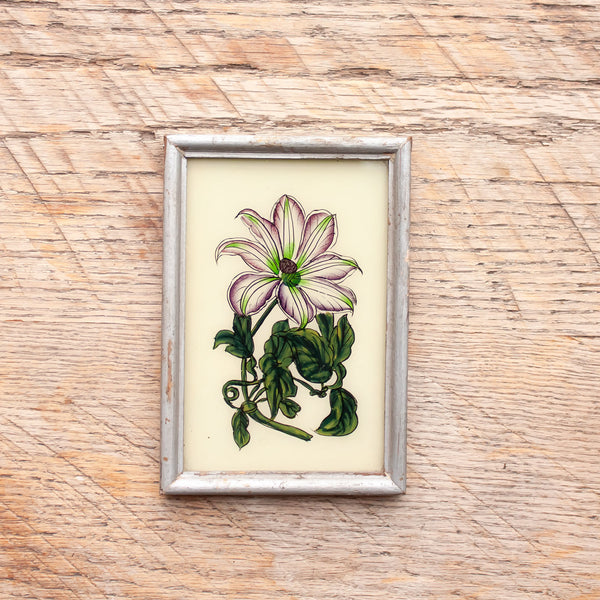Small Framed Glass Painting From India
