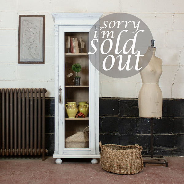 White Hungarian Display Cabinet