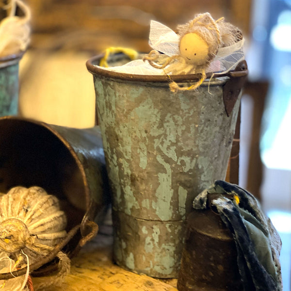 Vintage Painted Indian Buckets