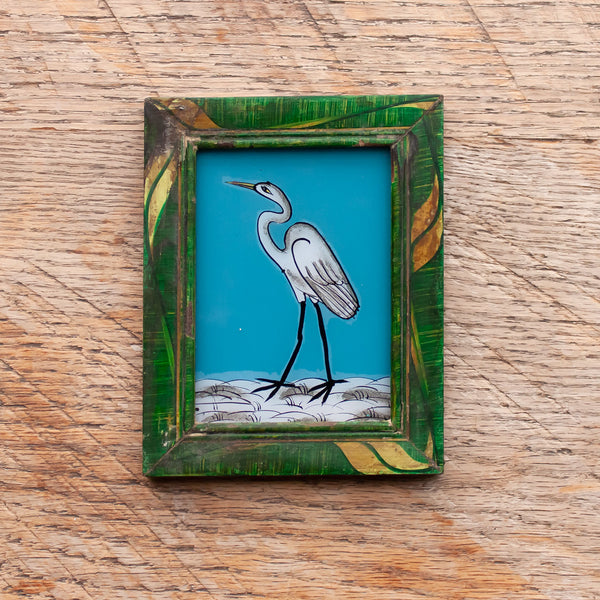 Mini Framed Glass Painting From India