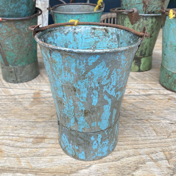 Vintage Painted Indian Buckets