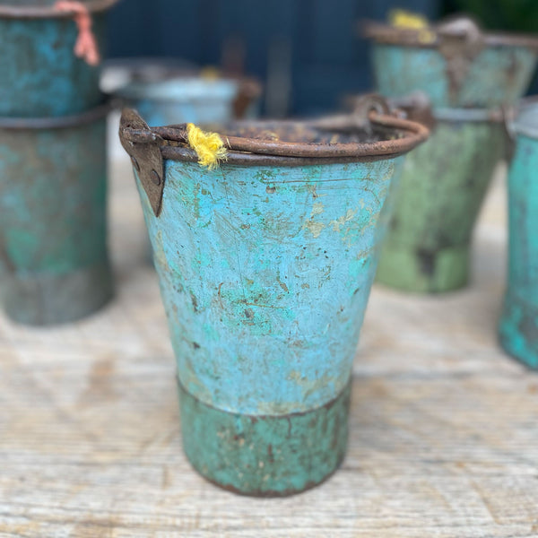 Vintage Painted Indian Buckets