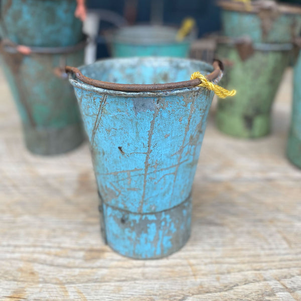 Vintage Painted Indian Buckets