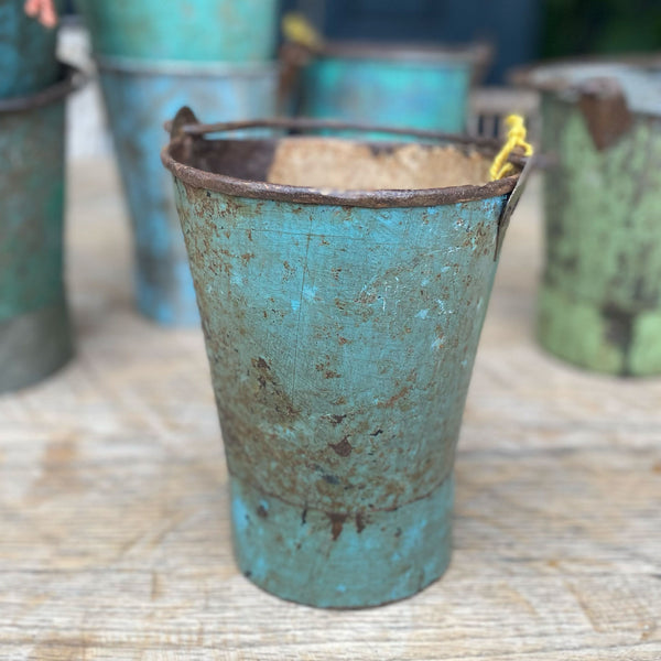 Vintage Painted Indian Buckets