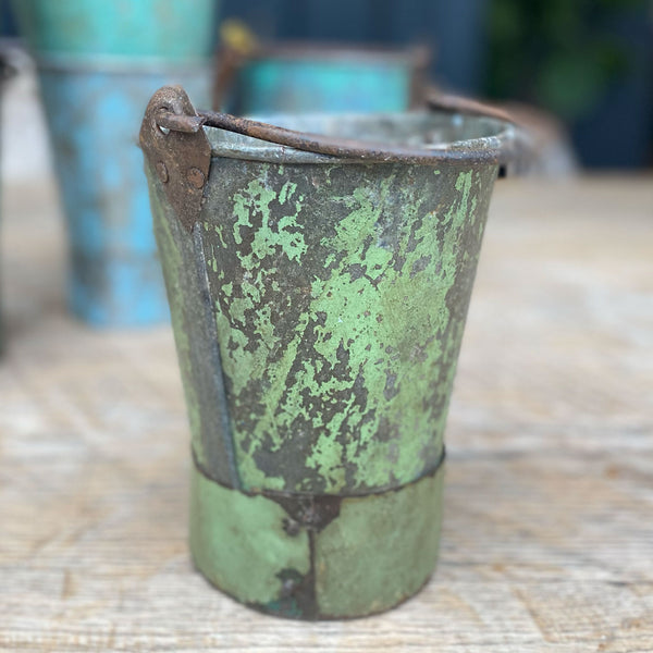 Vintage Painted Indian Buckets