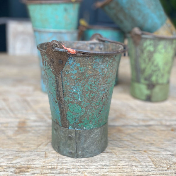 Vintage Painted Indian Buckets
