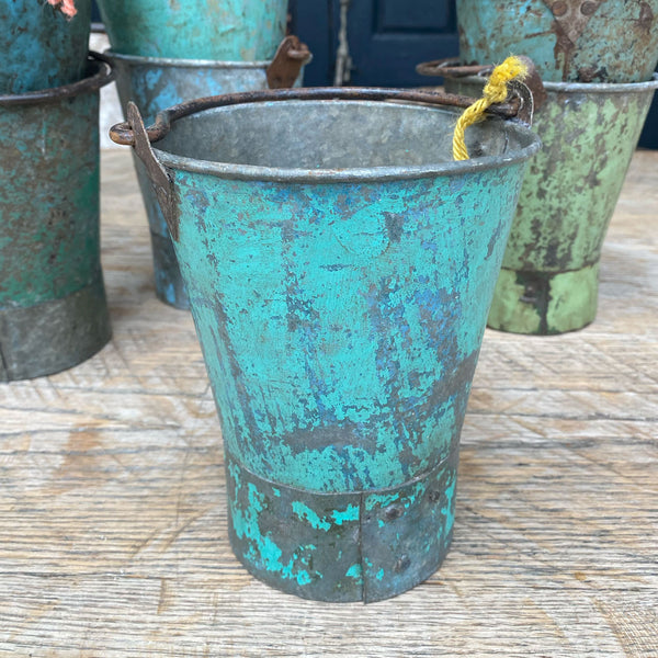 Vintage Painted Indian Buckets