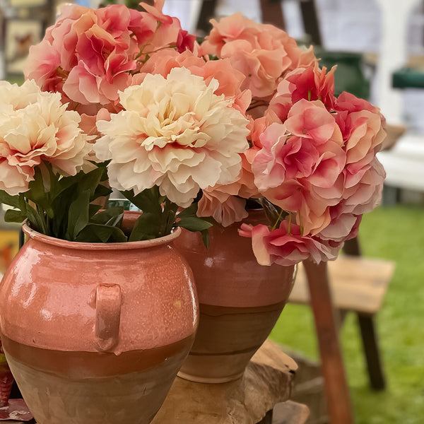 Pink Glazed Hand -Made Hungarian Vase