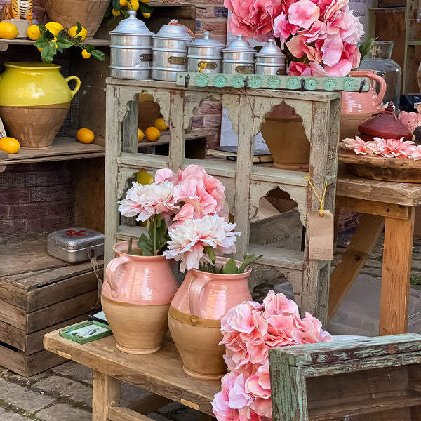 Pink Glazed Hand -Made Hungarian Vase