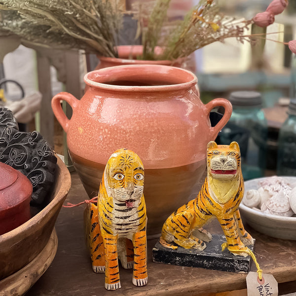 Pink Glazed Hand -Made Hungarian Vase