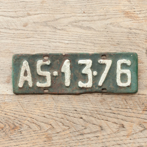 Vintage Monochrome Number Plates