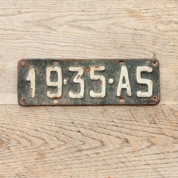 Vintage Monochrome Number Plates