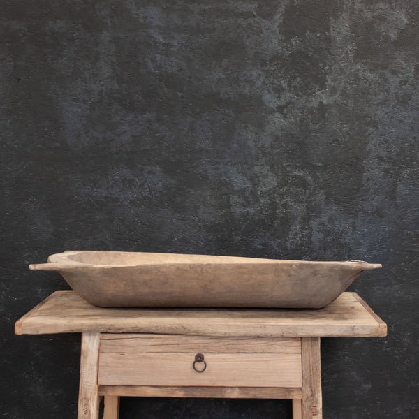 Wooden Antique Large Dough Bowl