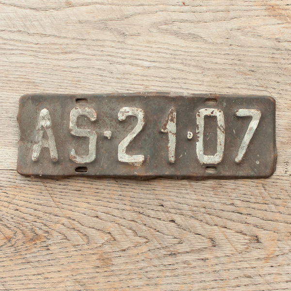 Vintage Monochrome Number Plates