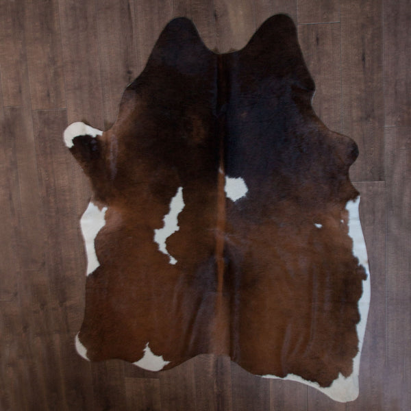 Brown & White Cow Hide Rug