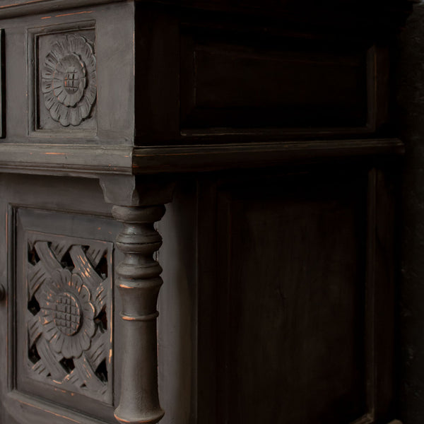 Vintage Ornate Carved Cupboard