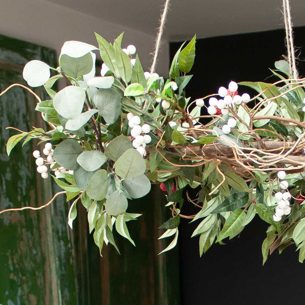 Handmade Everlasting Hanging Berry Chandelier