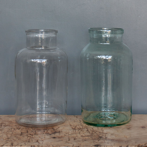 Vintage Glass Hungarian Pickling Jar Vase