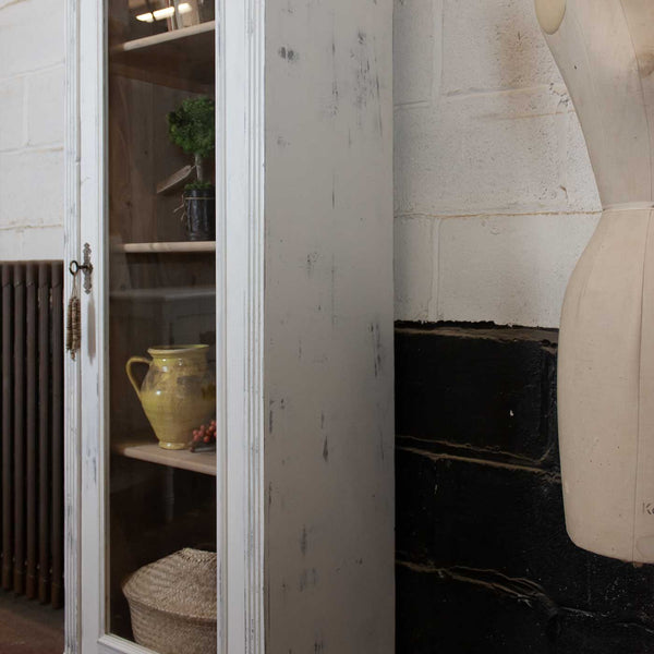 White Hungarian Display Cabinet