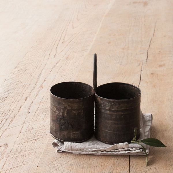Double Indian Tin with Handle