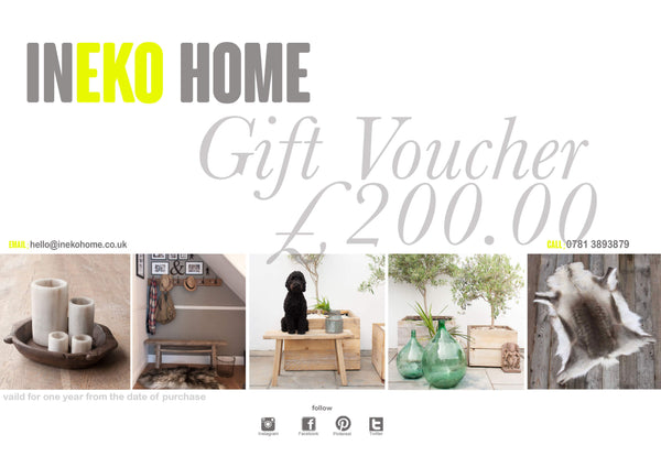 Ineko Home Gift Certificate