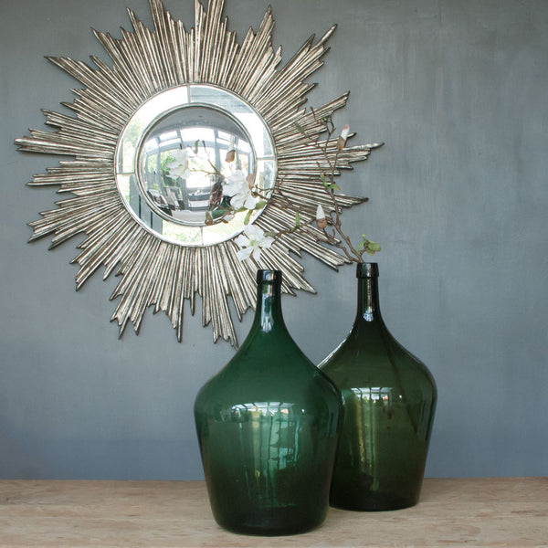 Vintage Green Bottle Vase
