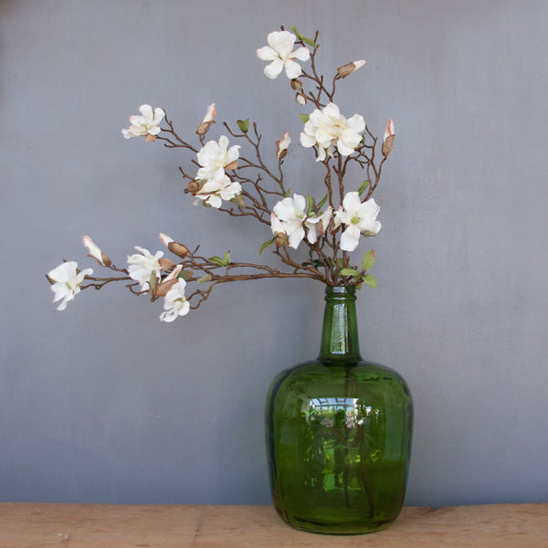 Vintage Green Bottle Vase