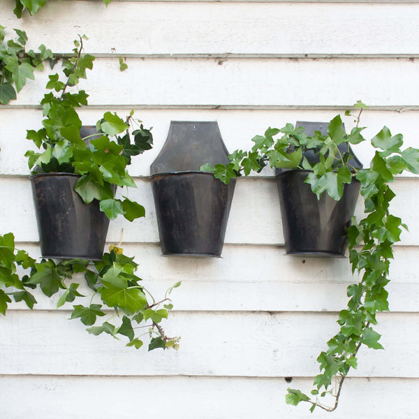 Vintage Half Bucket Hanging Pots