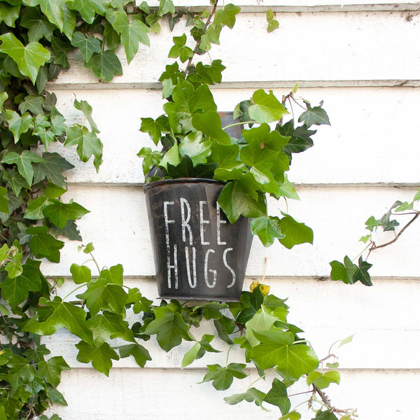 Vintage Half Bucket Hanging Pots