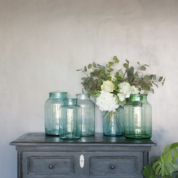 Vintage Glass Hungarian Pickling Jar Vase