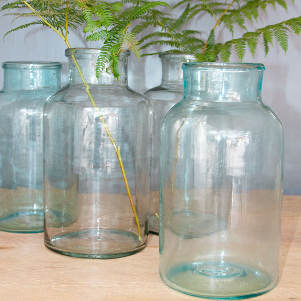Vintage Glass Hungarian Pickling Jar Vase