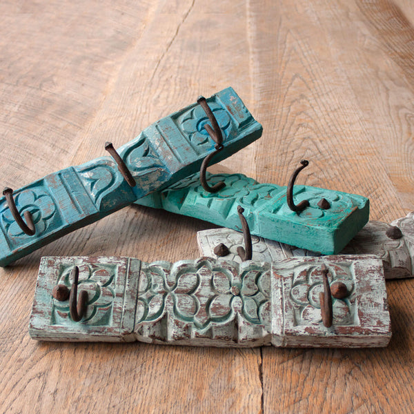 Small Painted Indian Coat Hook
