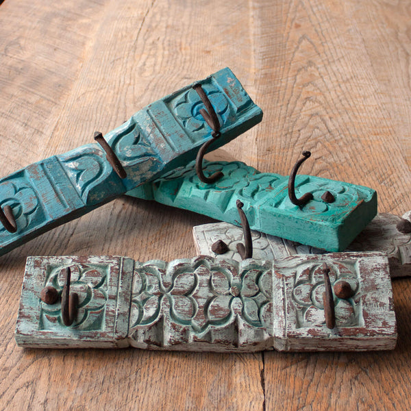 Small Painted Indian Coat Hook
