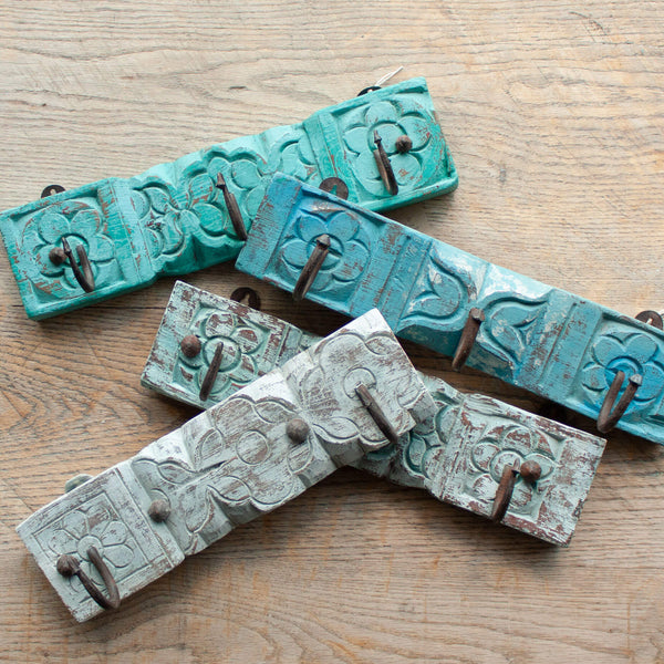 Small Painted Indian Coat Hook