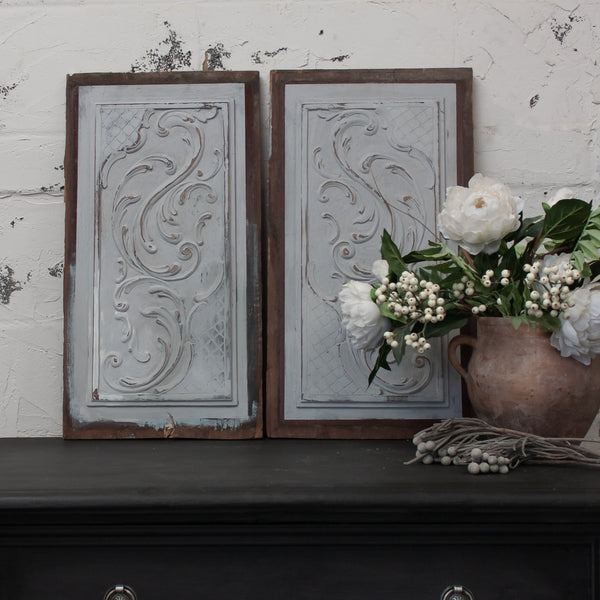 Vintage Carved Wall Plaques