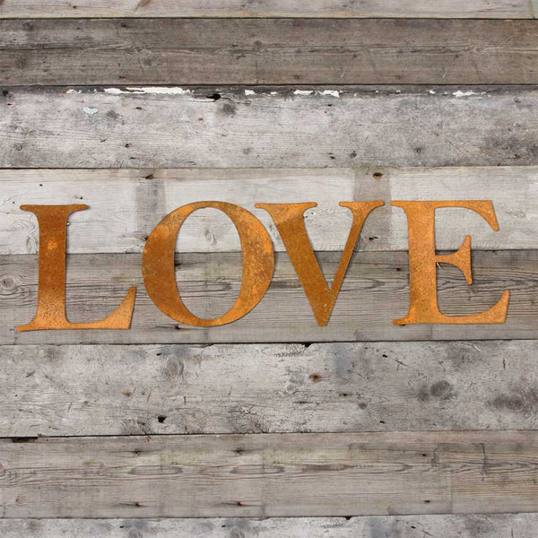 Rustic Metal Letters