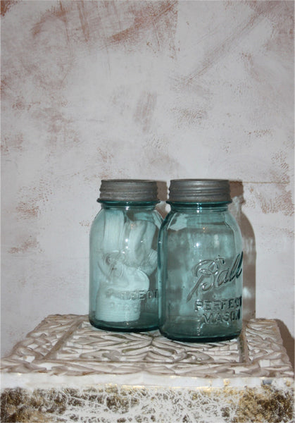 BLUE MASON JARS